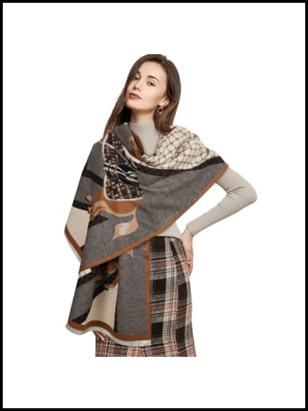 Pashmina Shawl Wrap for Women Cashmere Wraps Evening Party Wedding Cape
